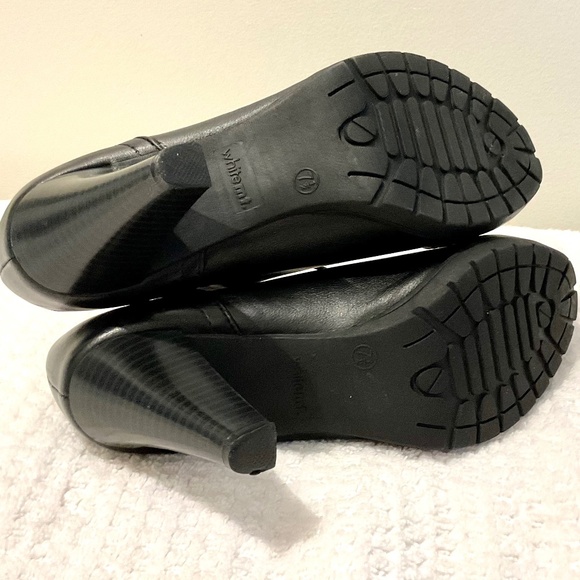 WHITE MOUNTAIN BLACK SAMMIE OXFORD LACE UP HIGH HEEL ANKLE BOOTS SZ 7.5 - Picture 6 of 12